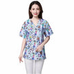Cartoon Printing Hand Washing Suit Short Sleeve Small Shirt Beautician Pet Hospital Brush Hand Doctor Overalls