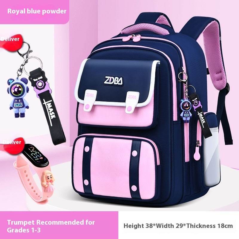 Elementary School Spine Protection Backpack Water resistant School bag