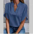 Summer Short-sleeved Chiffon Shirt New V-neck blouse Women's Casual Versatile Clothing Evening Tops for Women