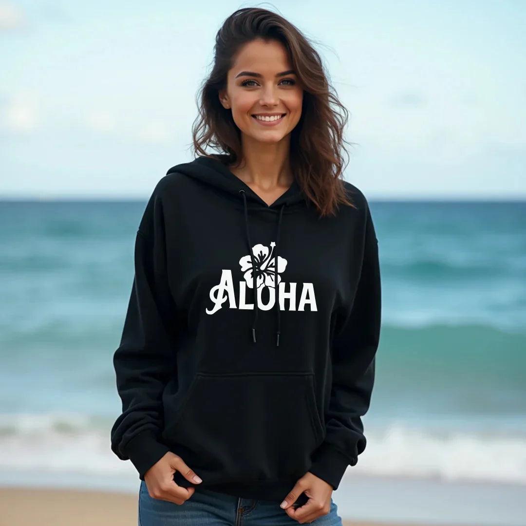 Casual Hoodies – Loose Printed Pullover for Women