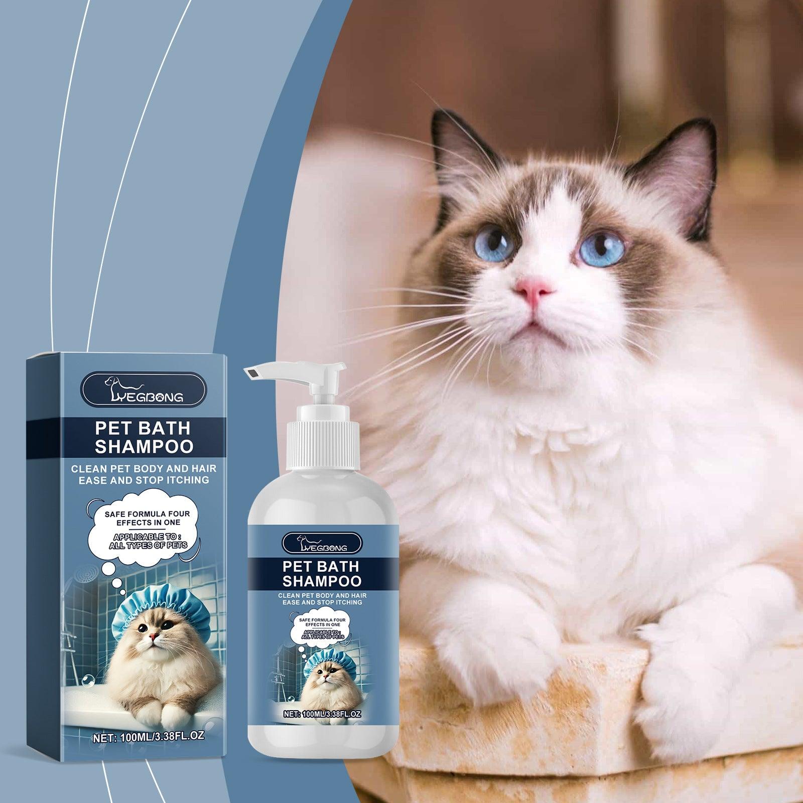 Moisturizing Pet Shampoo for Dogs & Cats – Coconut Oil & Milk Formula (100ml)