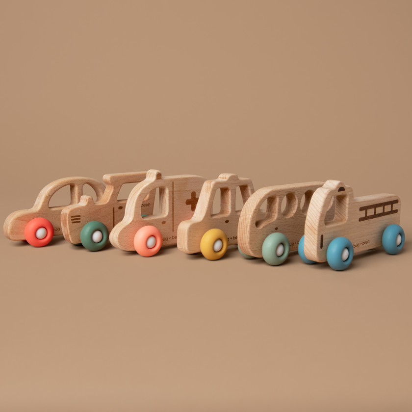 bug + bean kids - Wooden Car Toy