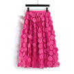Women's Retro fashion Line  Midi Maxi Prairie Skirt