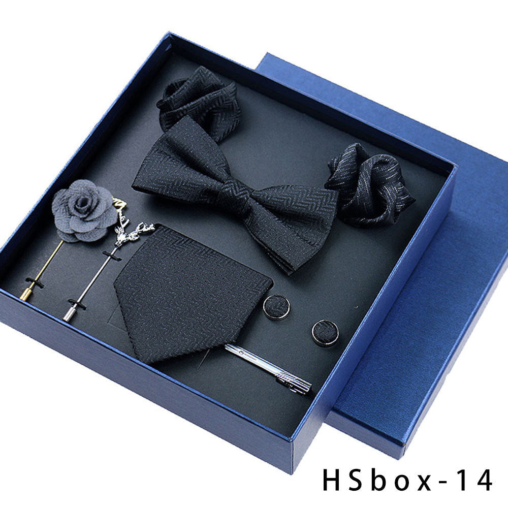 8-Piece Men's Formal Wear Gift Box Set – Bow Tie, Pocket Square, Cufflinks & Tie Clip | Canada & USA