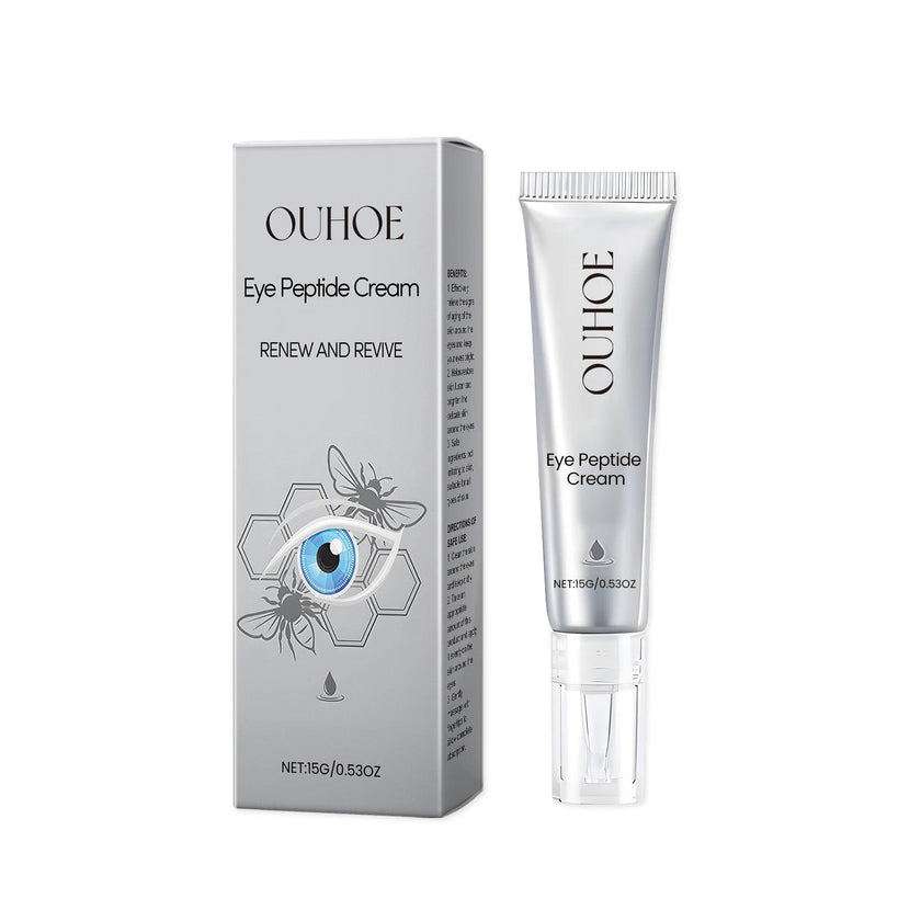 Eye Peptide Cream Scutellaria Vitamin E Hyaluronic Acid Fine Lines Elasticity Sagging Brightening