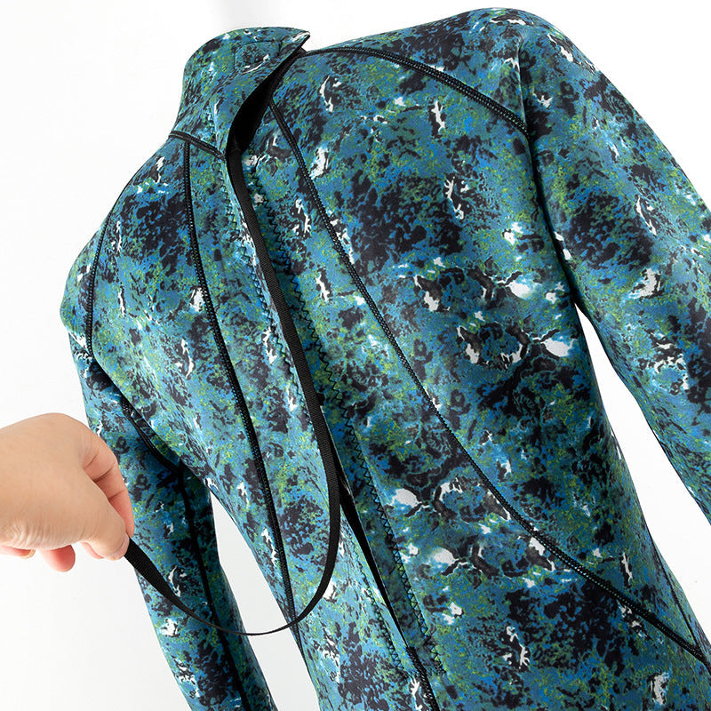 3mm Men's One-Piece Wetsuit | Sun Protection Jellyfish Suit Canada | Camo S-XXXL