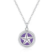 Open Round Hollow Perfume Box Necklace