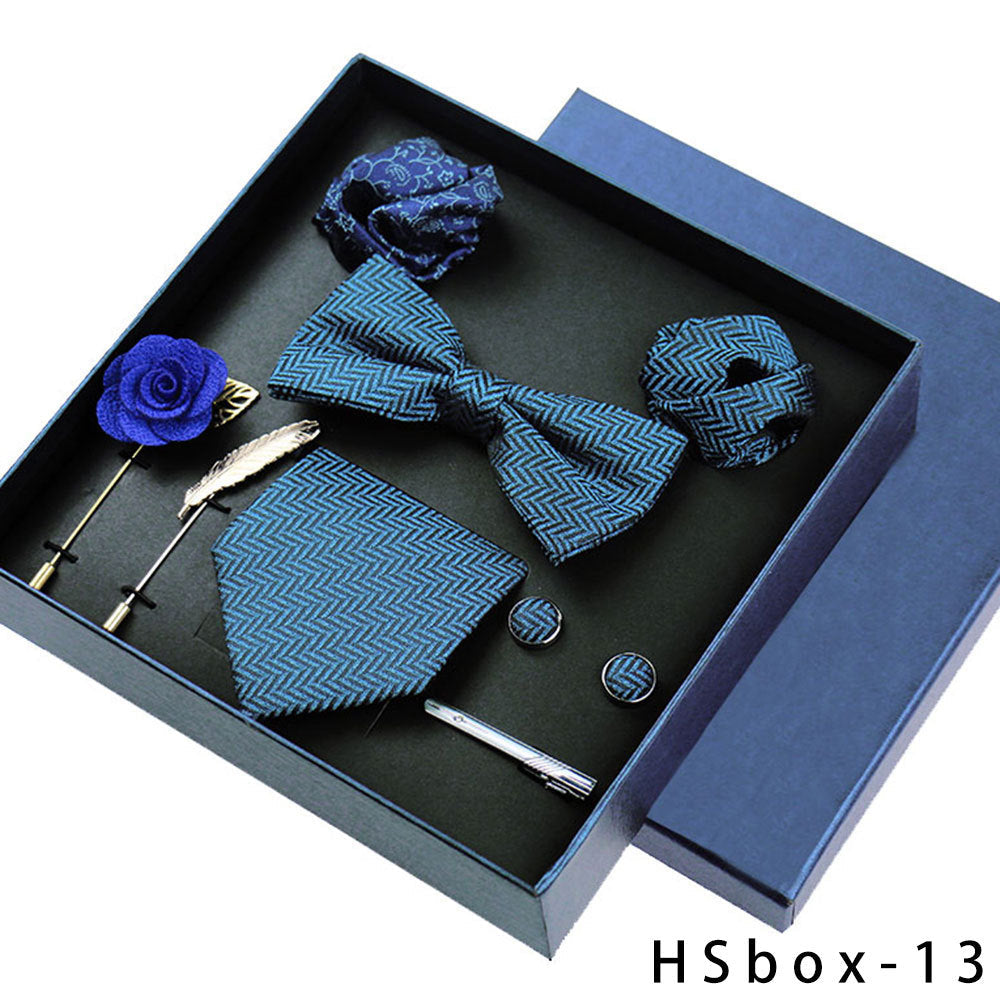 8-Piece Men's Formal Wear Gift Box Set – Bow Tie, Pocket Square, Cufflinks & Tie Clip | Canada & USA