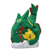 Pokemon - Pikachu and Rayquaza ceramic decoration