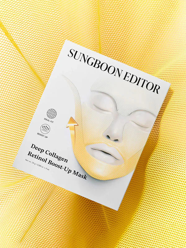Sungboon Editor Deep Collagen Retinol Boost Up Mask Set 25g - 1 BOX / 4 PCS