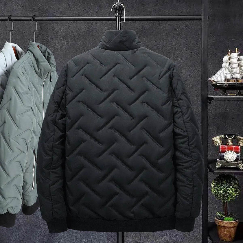Compressed Cotton Stand Collar Men's Cotton-padded Coat Winter Coat Short Clothes Korean Style Trendy Cotton Clothing Workwear Winter Cotton-padded Jacket