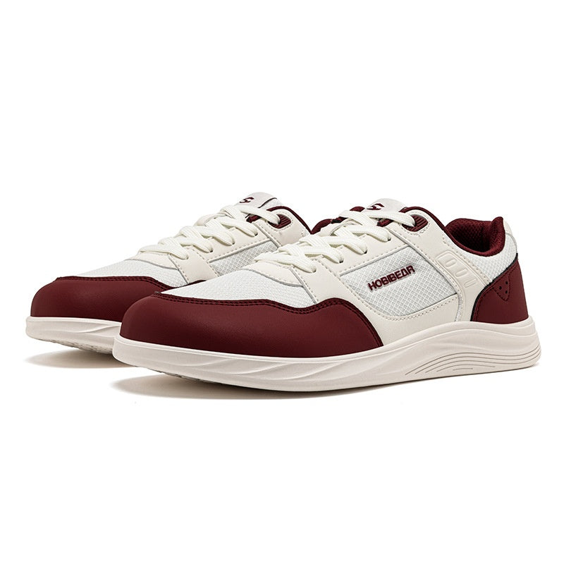 Color-Block Wide Toe Sneakers – Breathable Mesh, Soft Sole, Sports-Casual