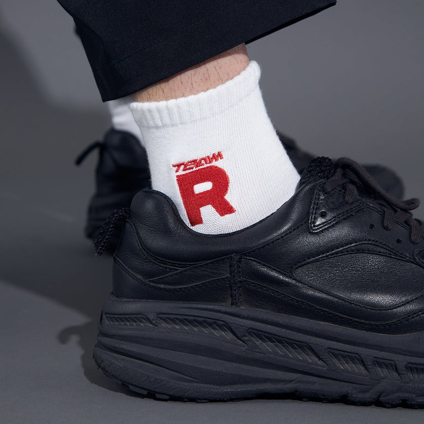 Team Rocket (Japanese) Mid-Length Socks White