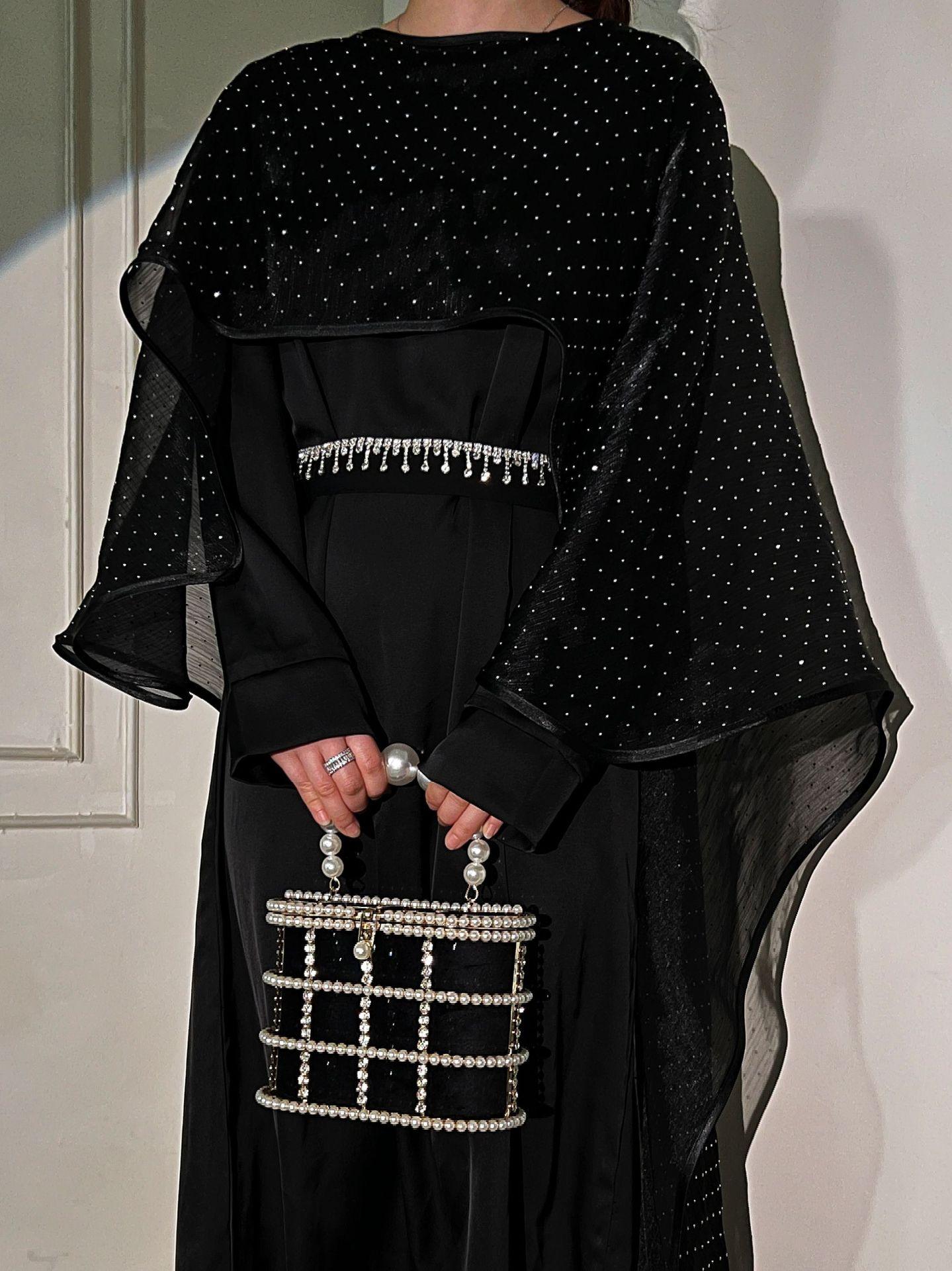Women's Muslim Clothing Simple Cloak Robe Starry Robe