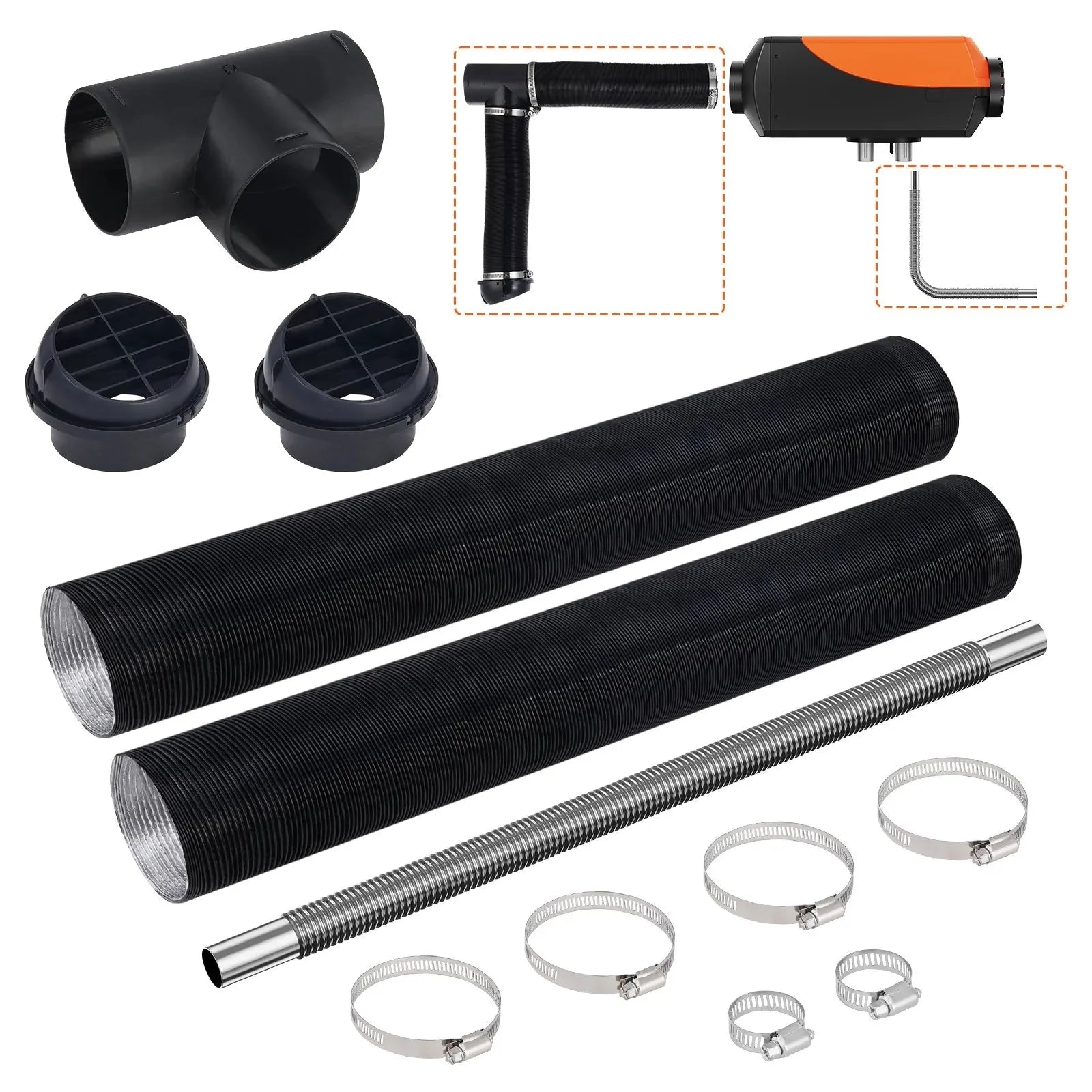 VEVOR Diesel Heater Glow Plug Kit, Ceramic Glow Plug Repair Kit with Removal Fitting Tool, Diesel Heater Rebuild Kit for 2KW/5KW/8KW Air Diesel Parking Heater Replacement