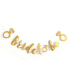 Wedding Party Decoration Banner – Glitter Pull Flag & Diamond Ring Pendant Set