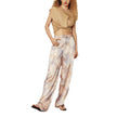 Casual Summer New High Waist Retro Printed Trousers
