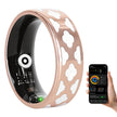 Smart Ring Health Tracker White Cloud Fitness Sleep HRV Stress Titanium IP68 7-Day Battery