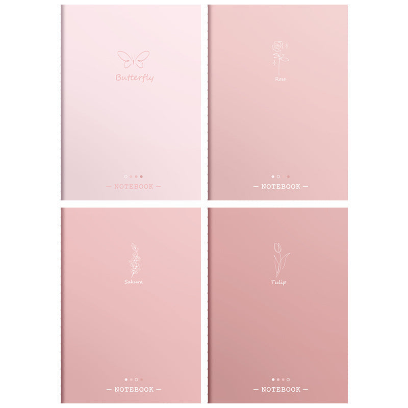 Gradient Colour Notebook – Aesthetic Pastel Student Notepad with Style Options