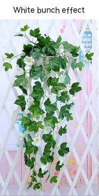 Simulation Plant Morning Glory Ratten For Wall Hanging Decoration Garlands