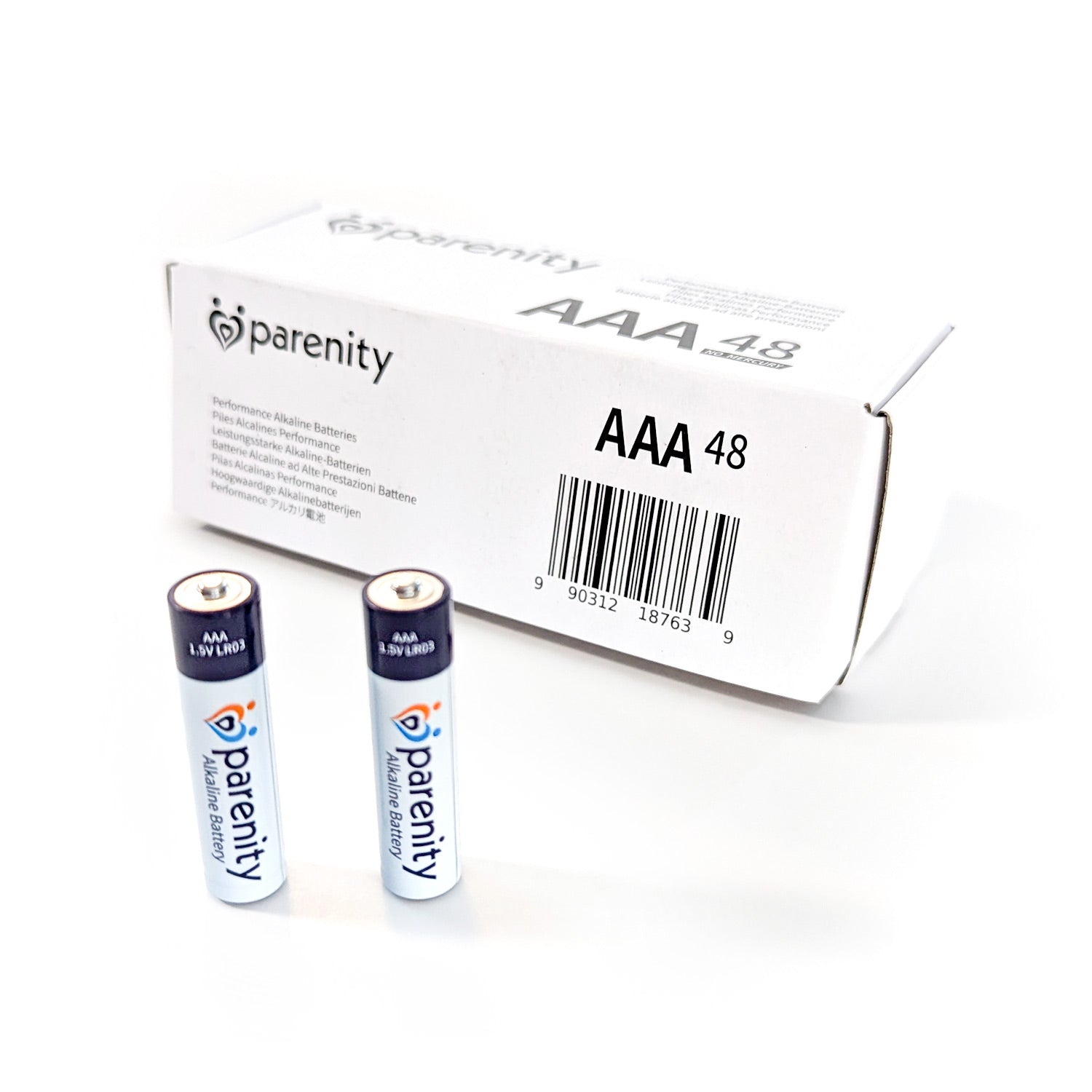 Parenity Lot de 48 piles alcalines AAA haute performance
