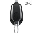 Keychain Power Bank 1500mAh – Portable Emergency Charger for iPhone & USB-C