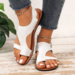 Women's Cross-strap Flat Sandals Retro Style Broadband