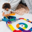 PicassoTiles - PicassoTiles 30pc Magnetic Race Track Building Set