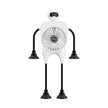 Robot USB Rechargeable Desk Fan with Suction Cup & Digital Display – 100-Speed Portable Cooling Fan