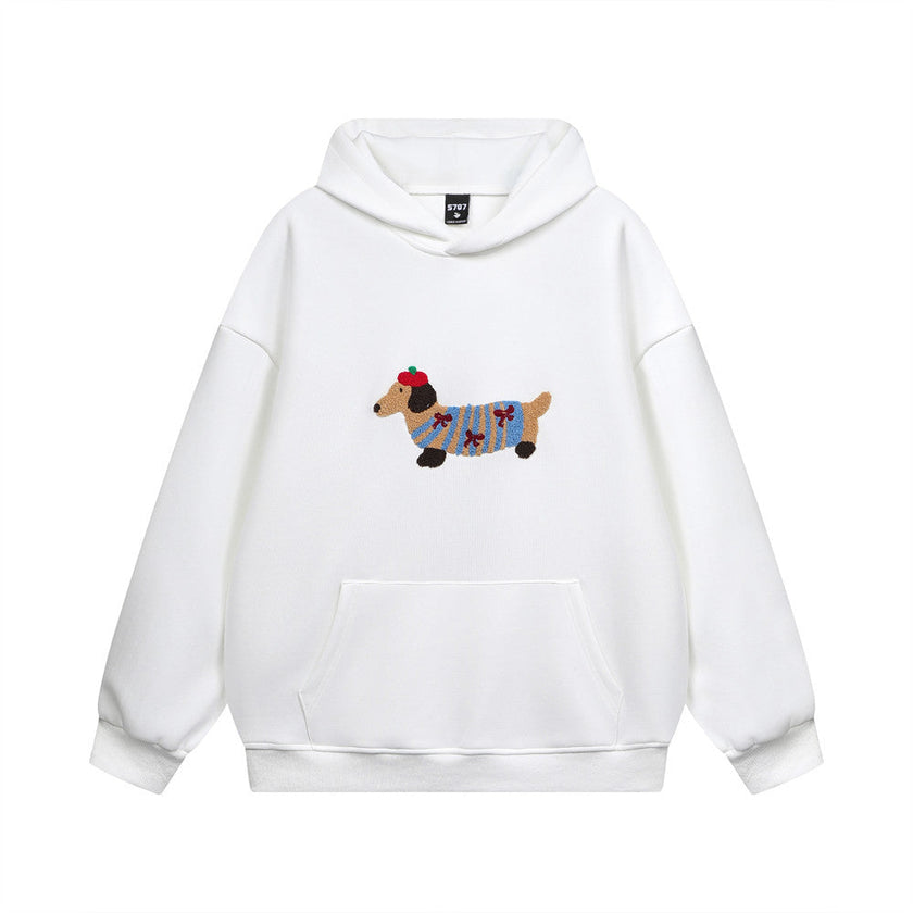 Cartoon Graphic Hoodie – Loose Fit Pullover