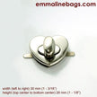 Emmaline Heart Twist Lock