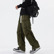 Overalls Men's Retro Trendy Pleated Straight-leg Baggy Cargo Pant Trousers Casual