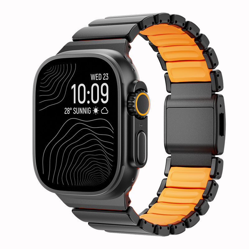 Titanium Magnetic Clasp Metal Apple Watch Band – Ultra 2 / Series 9 / 8 / 7 (42/44/45/46/49mm)