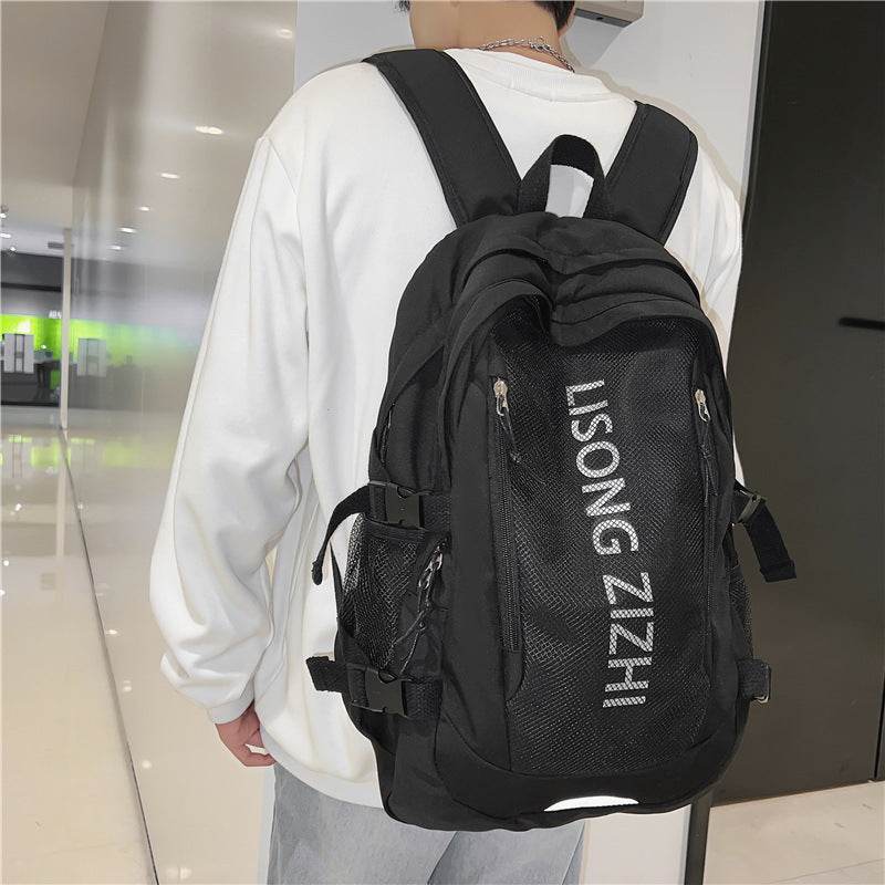 Simple Large Capacity Waterproof High School Backpack for Teens