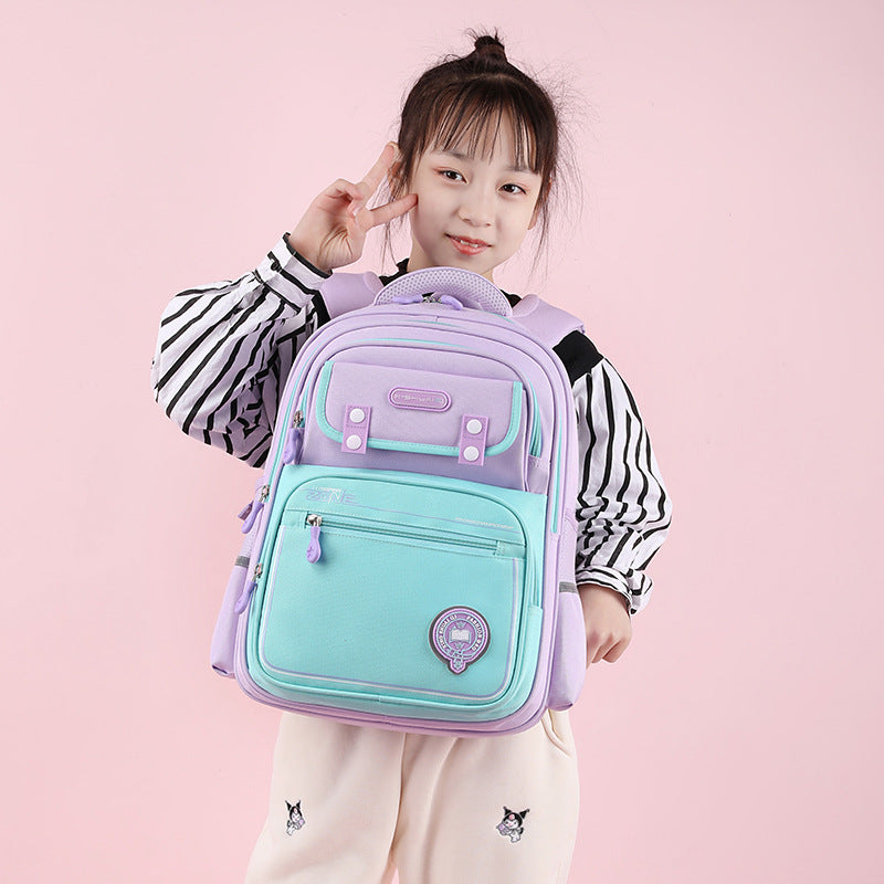 Kids Ergonomic School Backpack – Spine Protection Oxford Cloth Bag for Primary School Students