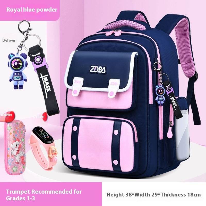 Elementary School Spine Protection Backpack Water resistant School bag