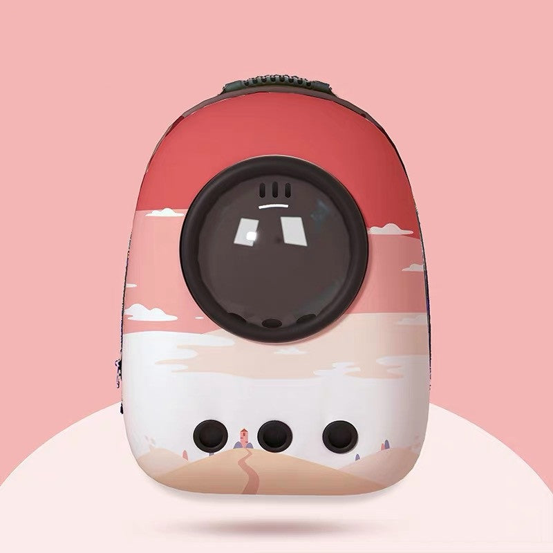 Space Capsule Pet Backpack – Breathable Transparent Cat & Dog Carrier (4 Styles)