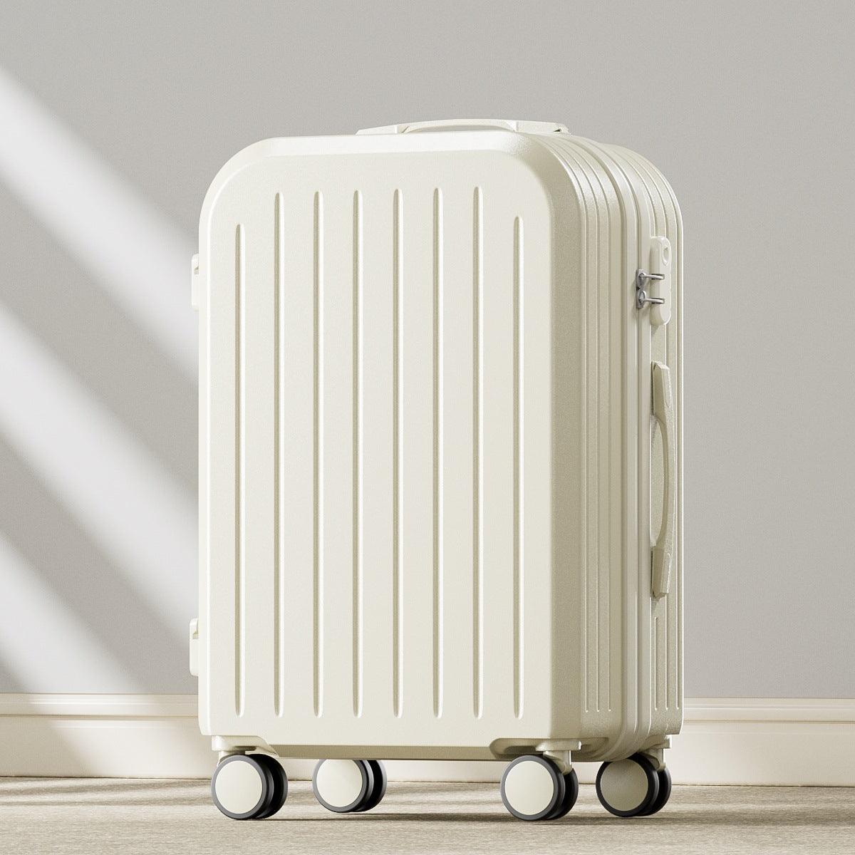 Multifunctional Smart Carry-On Suitcase with USB Port, Cup Holder & Spinner Wheels