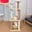 Integrated Cat Bed & Cat Tree Climbing Frame – Multi-Tier Wooden Cat Tower