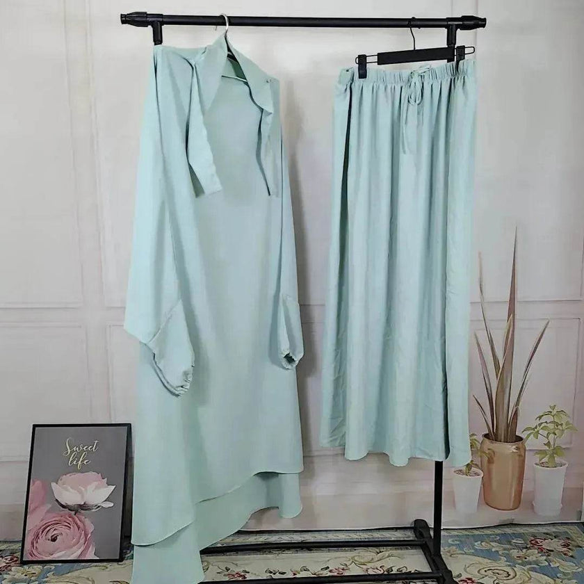 Casual  Plain Umrah and Haji Abaya Robe Dress for ArabArab Middle East Women
