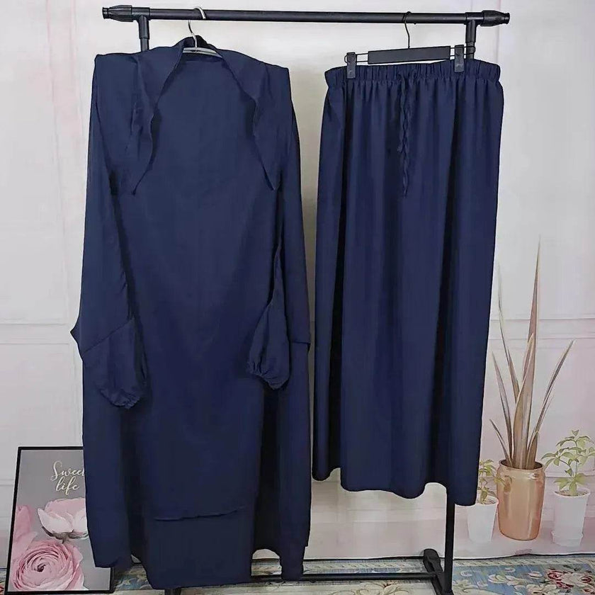 Casual  Plain Umrah and Haji Abaya Robe Dress for ArabArab Middle East Women