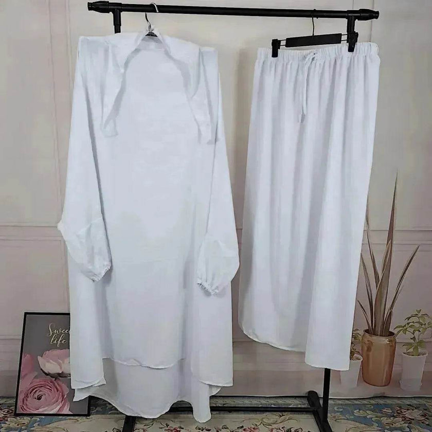 Casual  Plain Umrah and Haji Abaya Robe Dress for ArabArab Middle East Women