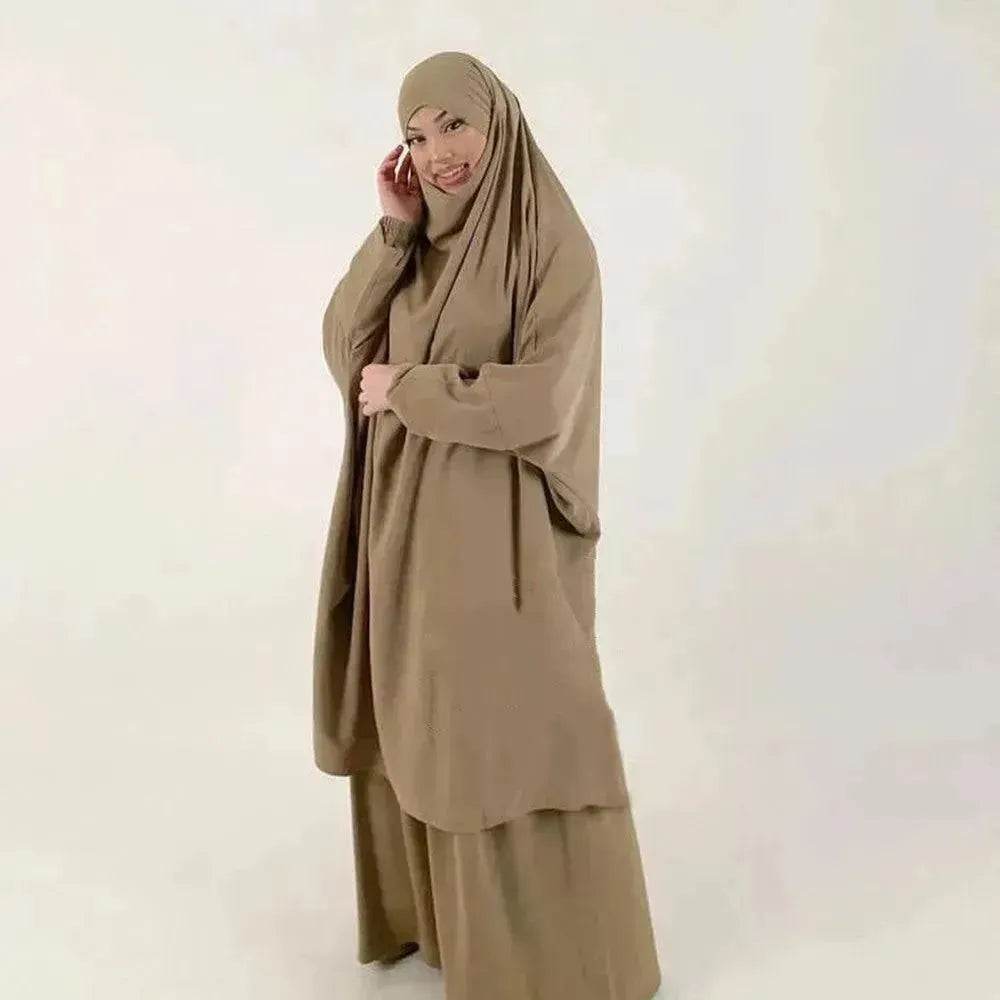 Casual  Plain Umrah and Haji Abaya Robe Dress for ArabArab Middle East Women