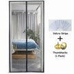Magnetic Insect-Proof Door Curtain – Breathable Mesh Screen, Black & White, 90–120cm