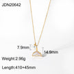 Stainless Steel Shell & Starfish Beach Necklace – Electroplated Clavicle Chain for Women (14 Styles)
