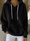 Womens Sweatshirt Elegant Commuting Style Pullover with Lace-Up Design