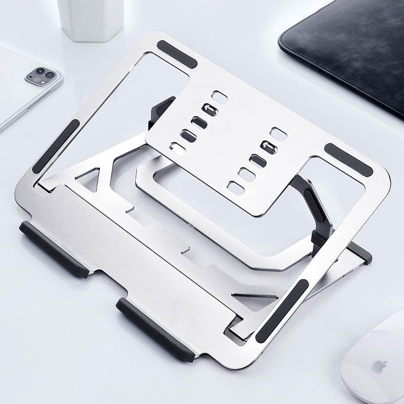 Aluminum Laptop Stand Adjustable Ergonomic 5-Angle Foldable Riser