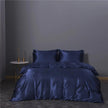 Solid Colour Sanding Washed Cotton Four-piece Duvet Cover Bed Set