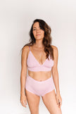 Shorty cheeky taille haute - Orchidée