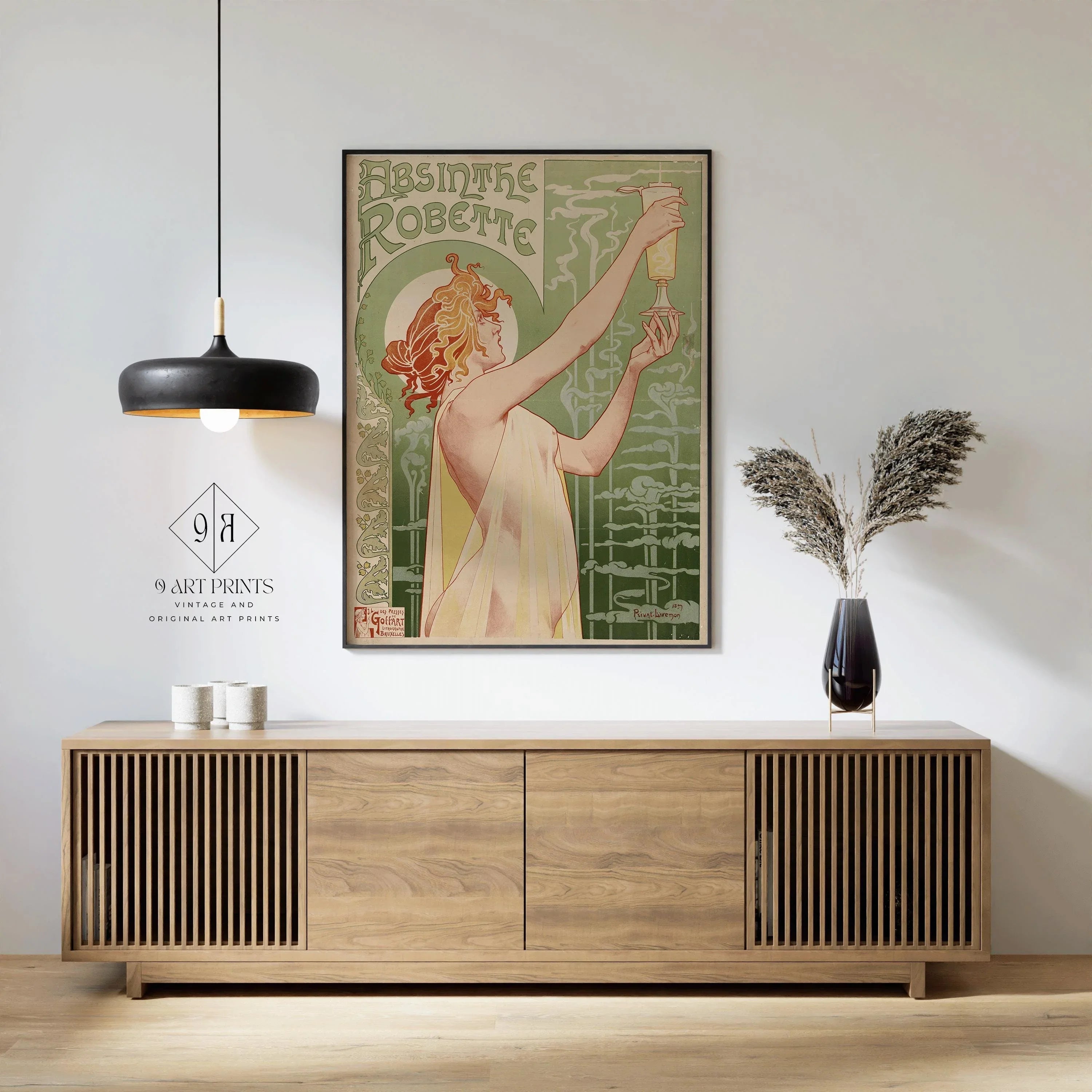 Absinthe Robette Poster: Vintage Art Nouveau Print, Henri Privat-Livemont
